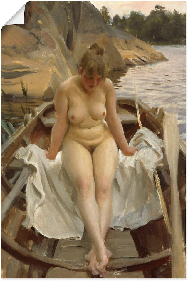 Artland Wandbild »In Werners Ruderboot« Erotische Bilder 1 Stk. tlg. als Leinwandbild, Poster in verschied. Grössen
