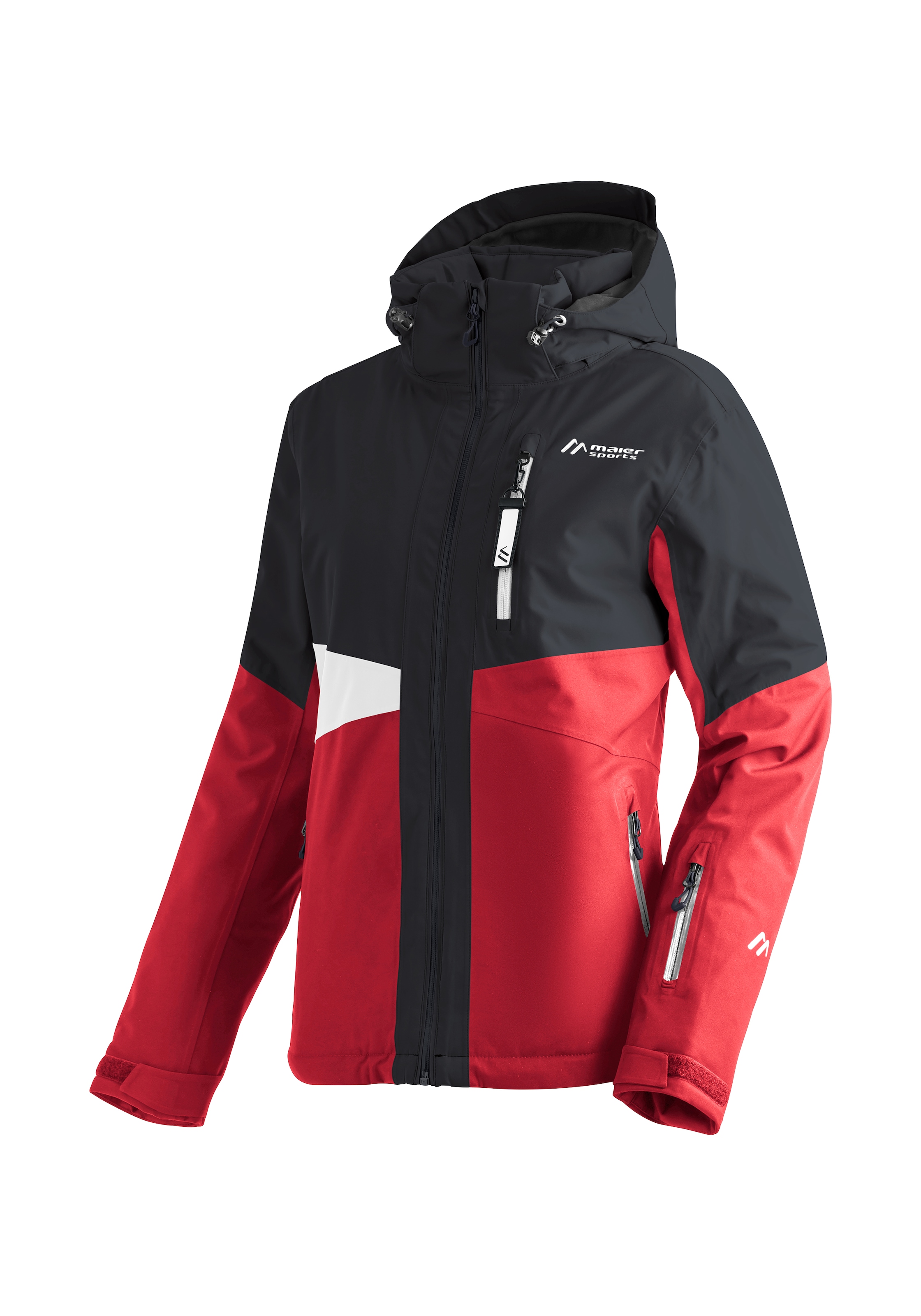 Damen Winterjacke, wind/wasserdicht, 3 RV-Taschen und Kapuze