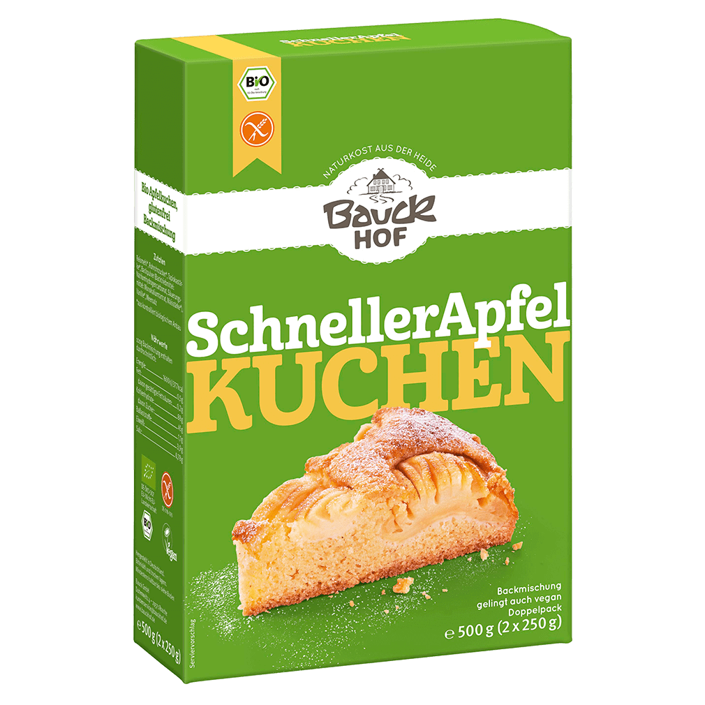 BAUCKHOF Der schnelle Apfelkuchen glutenfrei Btl 250 g