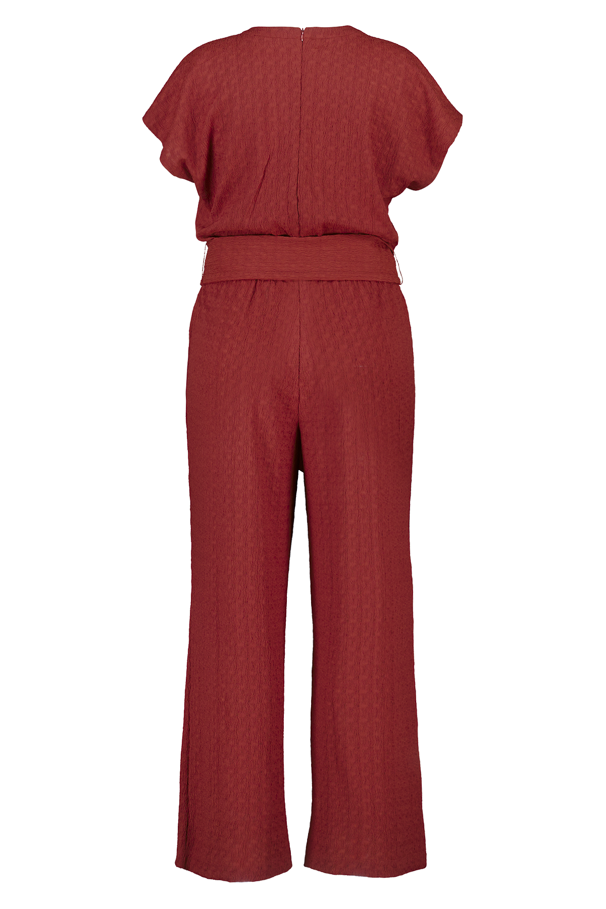 Jumpsuit met wijde pijpen Steen rood