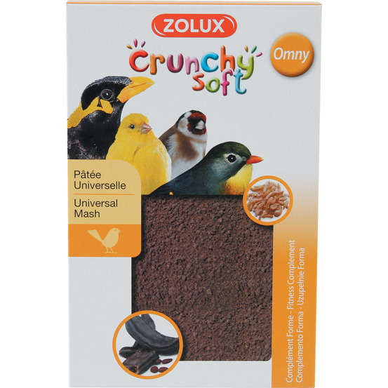 Pâtée Crunchy Soft Omny pour bec crochu et droit - 900 g