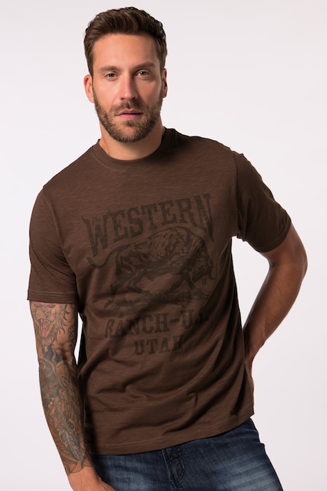 JP 1880 T-Shirt, Halbarm, Vintage-Look, Brustprint, bis 8 XL