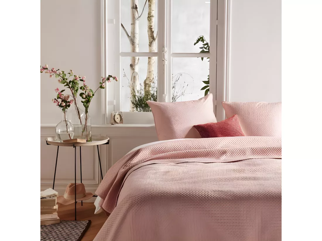 Dessus de lit 260 x 240 cm + 2 Taies 60 x 60 cm 