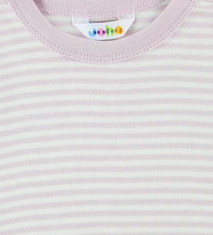 Joha T-Shirt - Rosa/Elfenbein Streifen
