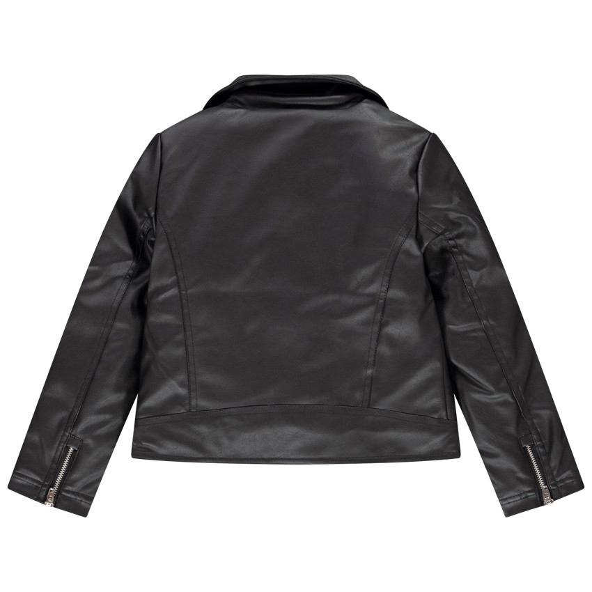 Perfecto en simili cuir avec doublure en sherpa pour fille
