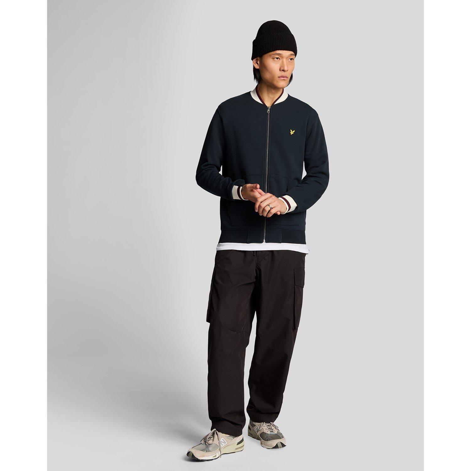 Lyle and Scott Jersey Bomber Jacket