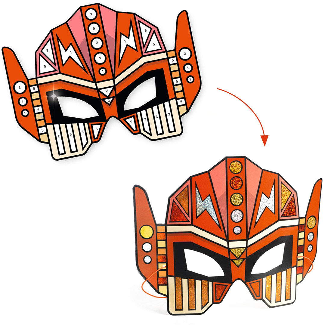 Djeco knutselset diy robotmaskers