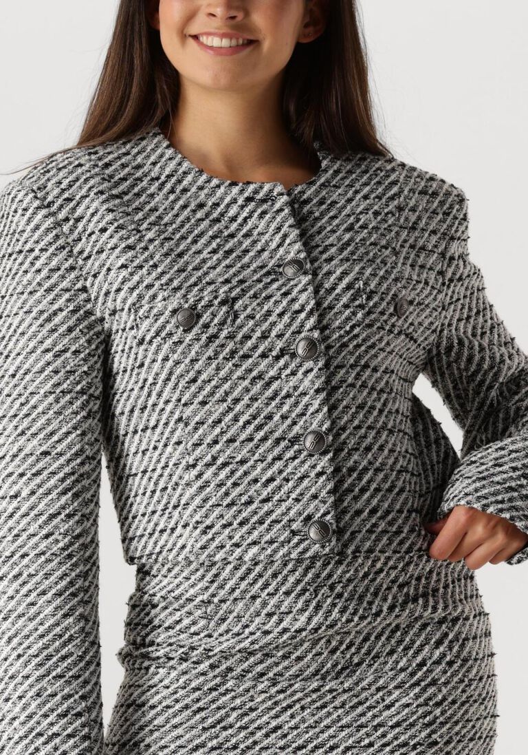 zwarte gestuz blazer amilinagz jacket