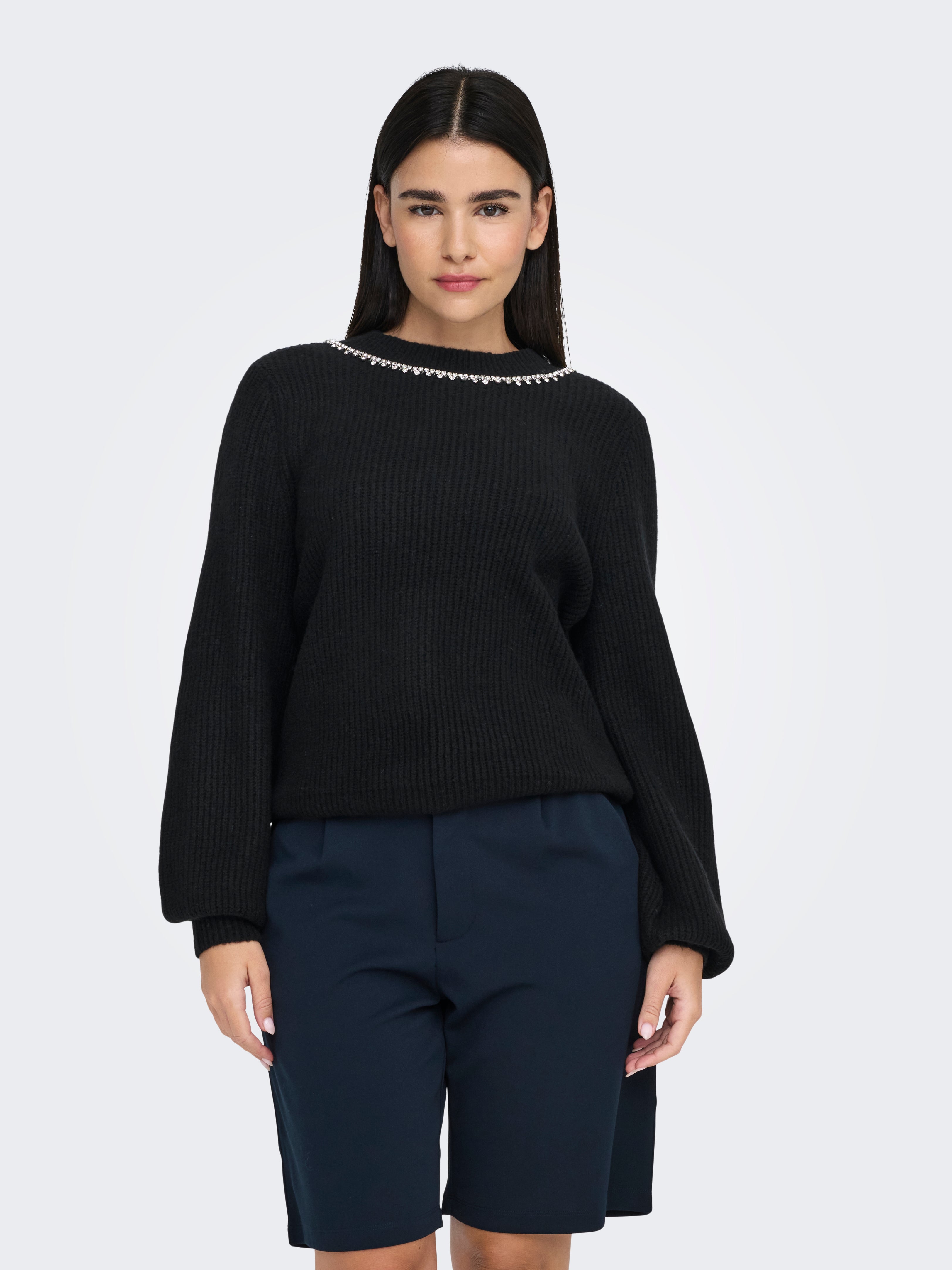 ONLGAIDA Strickpullover Black