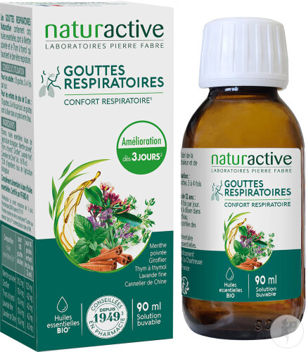 Naturactive Gouttes Respiratoires Flacon 90ml