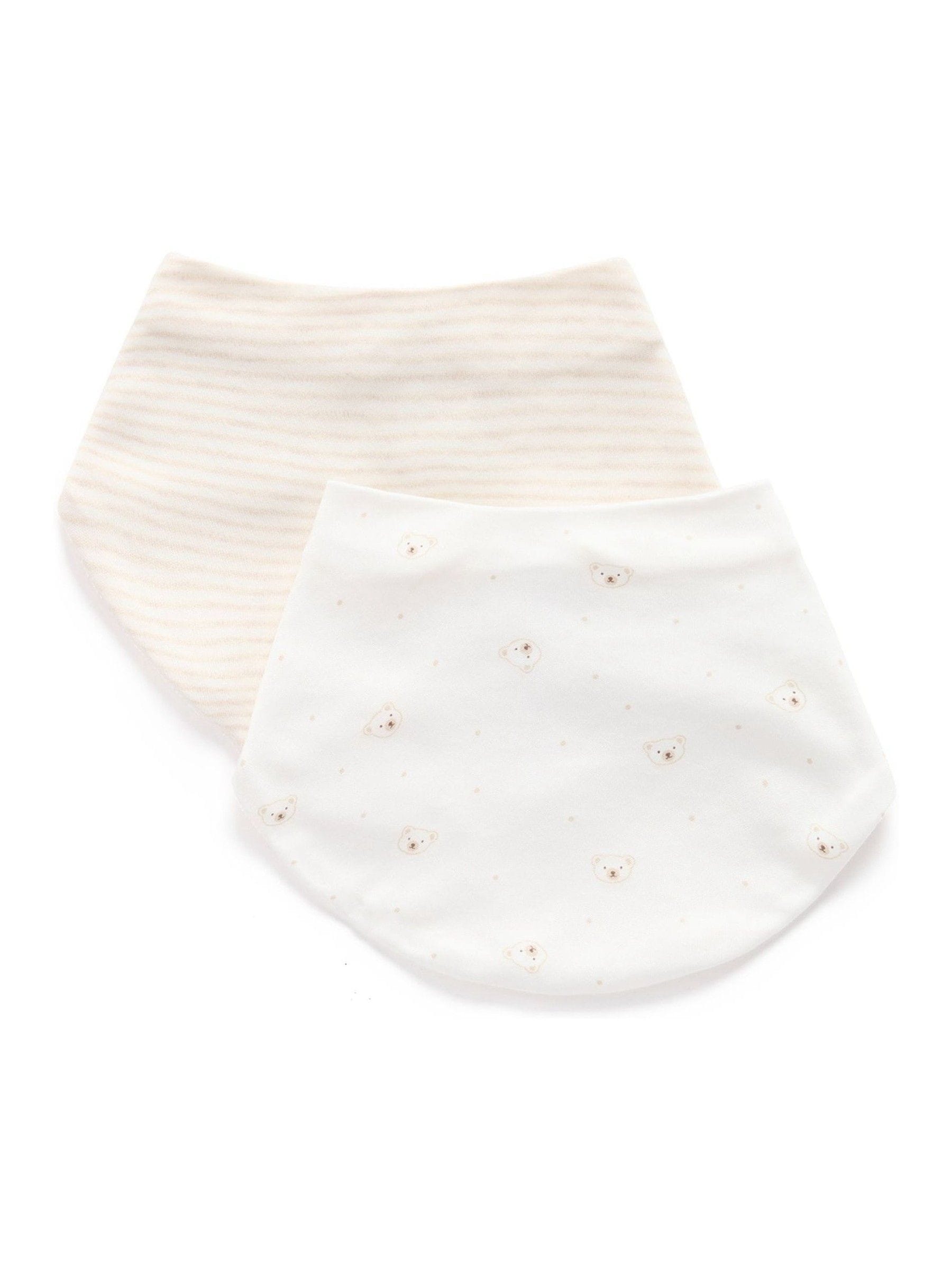 Natuurlijk - Purebaby Essential Dribble Bibs 2 Pack