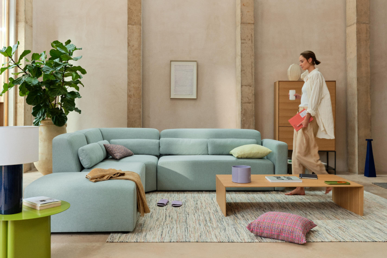 Kave Home Nivara kussenhoes 50x50 groen