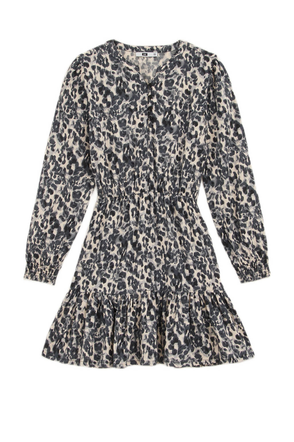 WE Fashion A-lijn jurk met all over print en volant