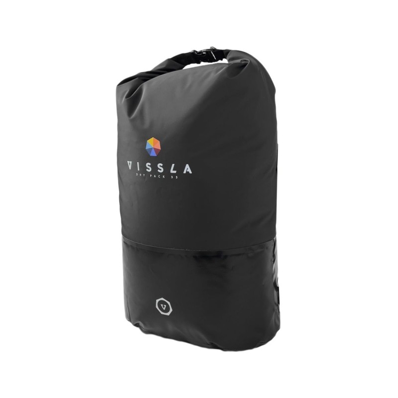 Sac à dos étanche Vissla 7 Seas Dry 35L Noir - The Corner Shop