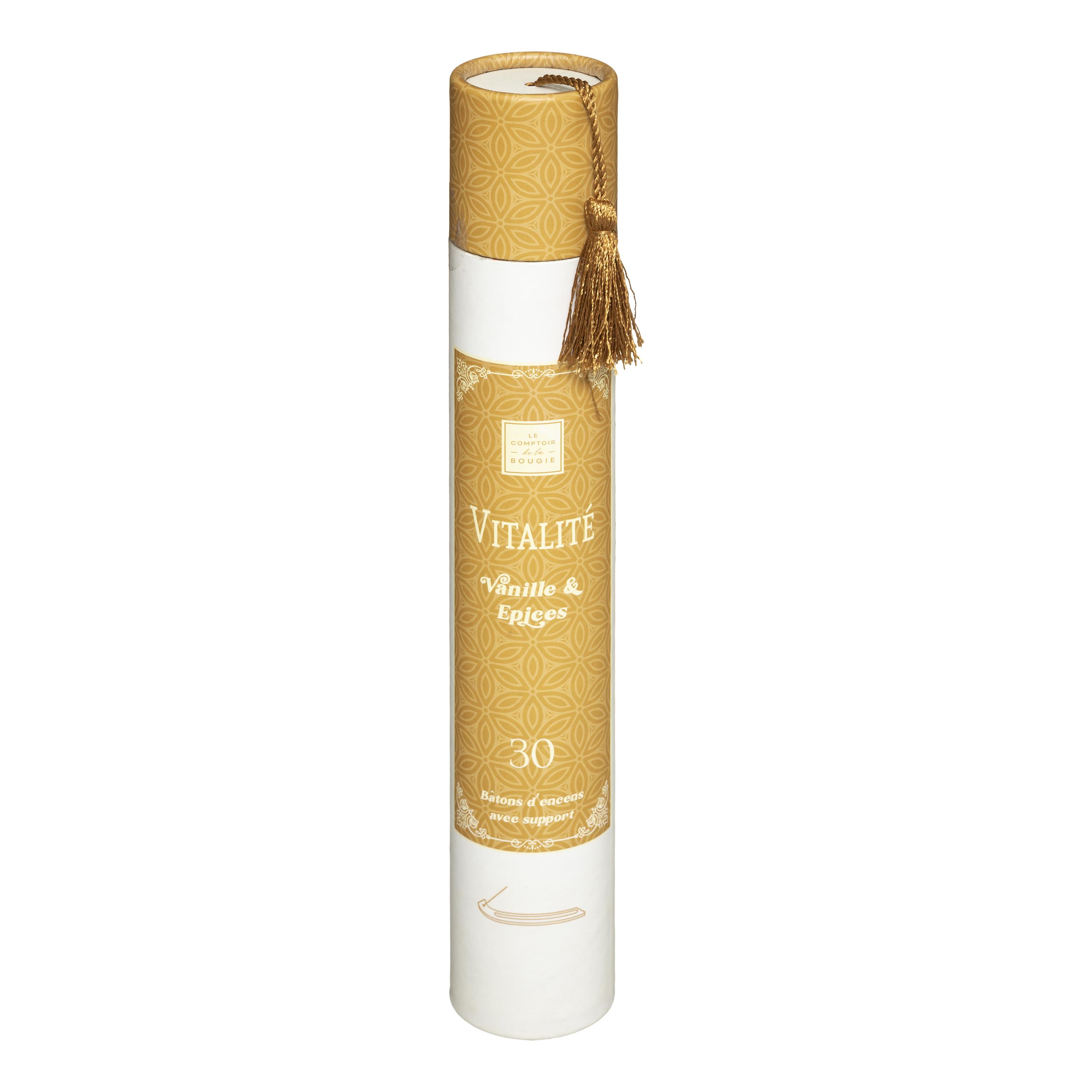 BATON ENCENS H.25CM X30 PIECES AVEC SUPPORT DOLI