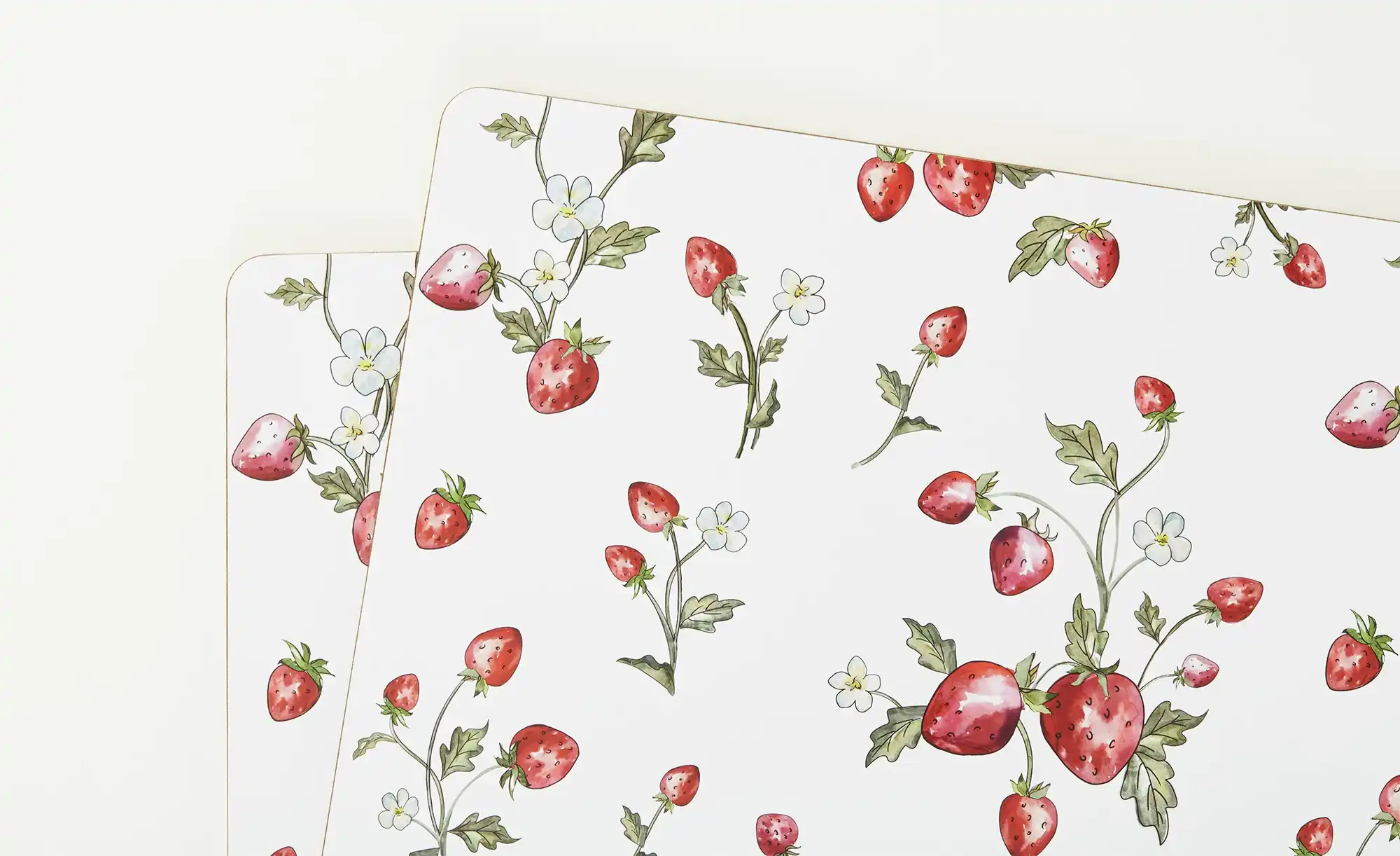 Platzset Erdbeere, 2er Set, sortiert Emily