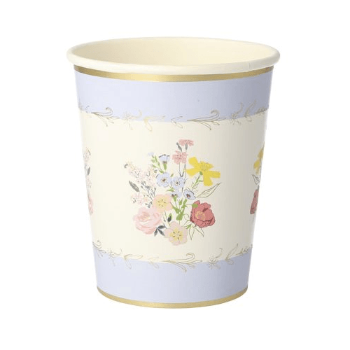Meri meri papieren bekers engelse tuin - 8st