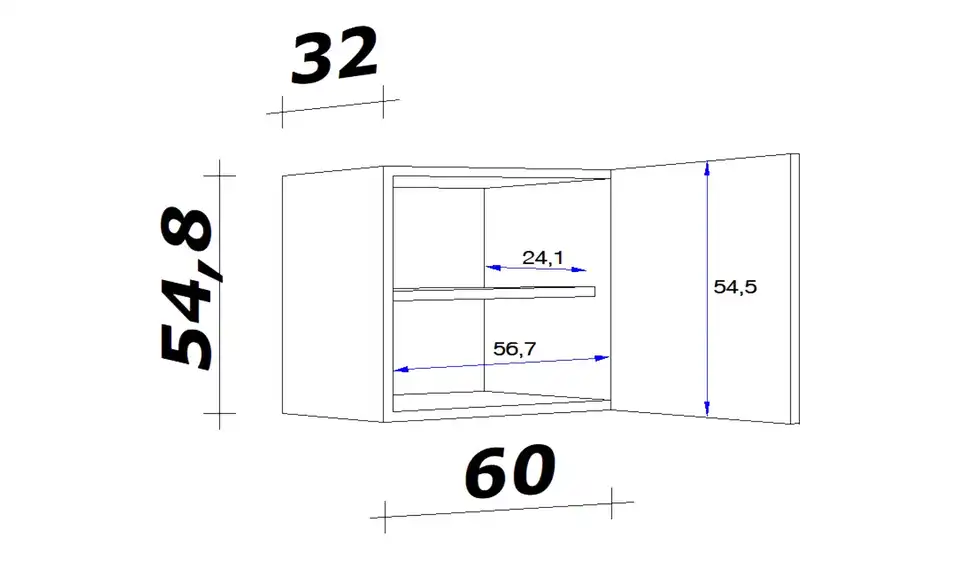 Hängeschrank Ens 60 cm