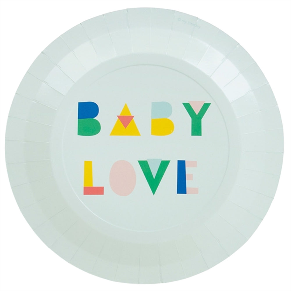 Køb My Little Day Babyshower Mint Tallerkener 8 stk