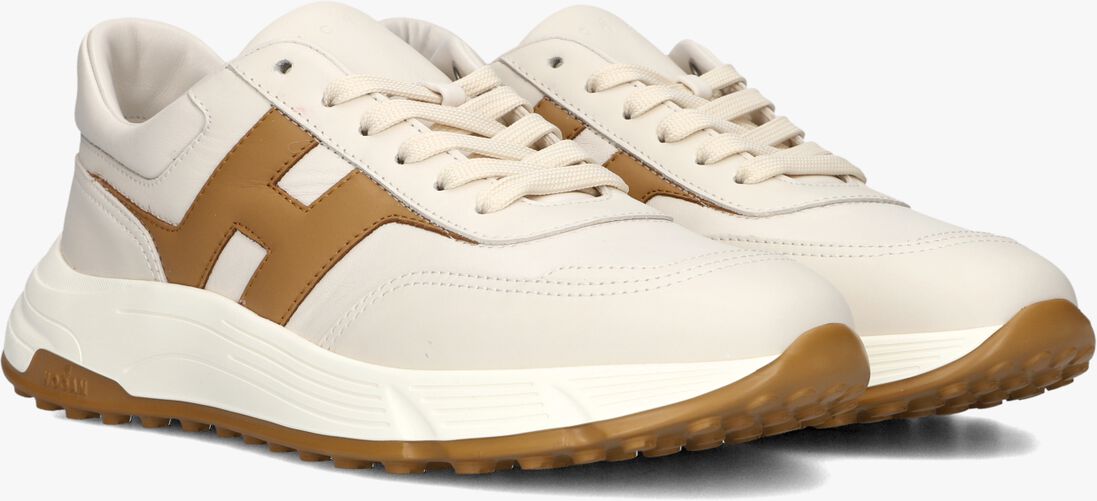 beige hogan lage sneakers hyperlight allacciato h