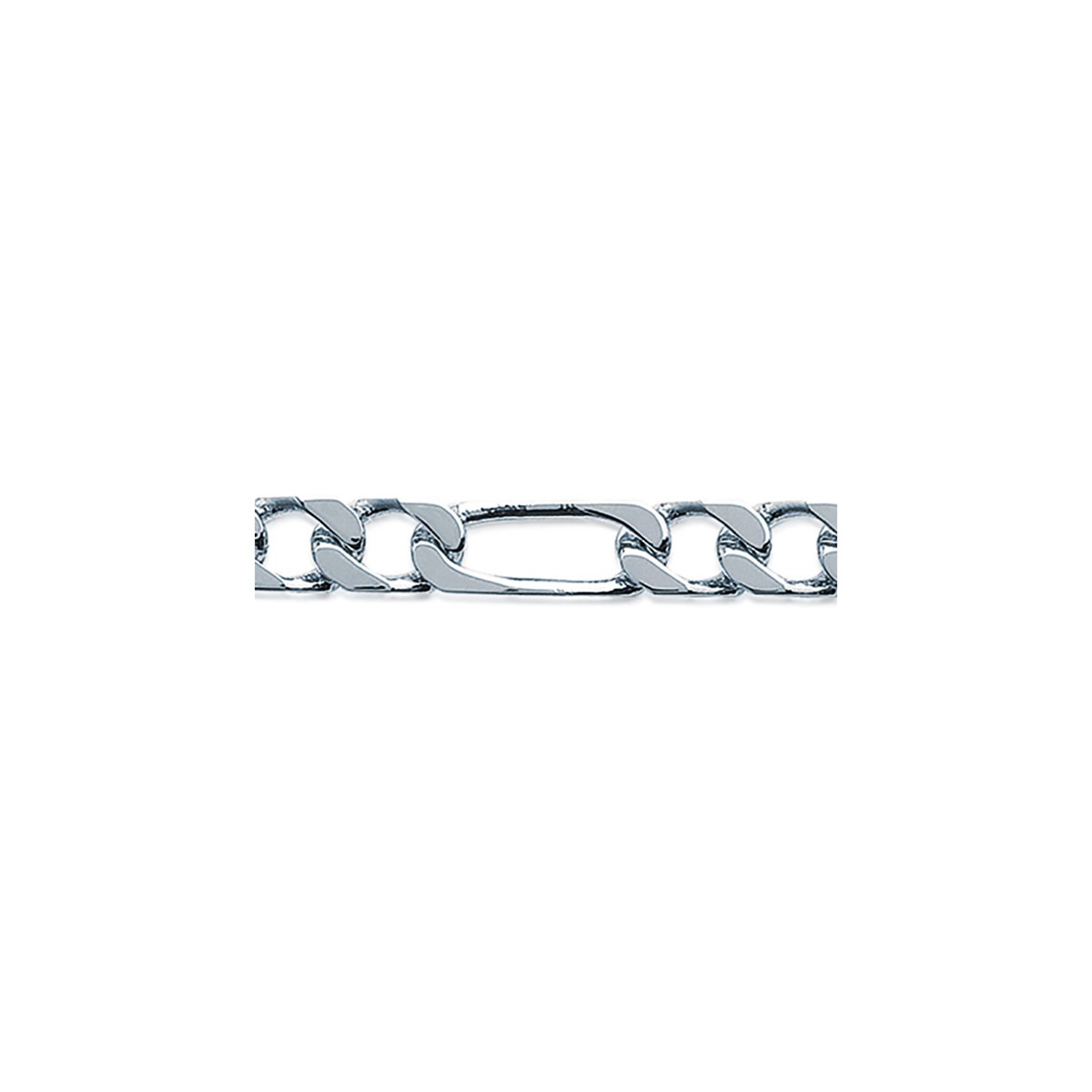 Chaîne Brillaxis maille alternée 3/1 45cm