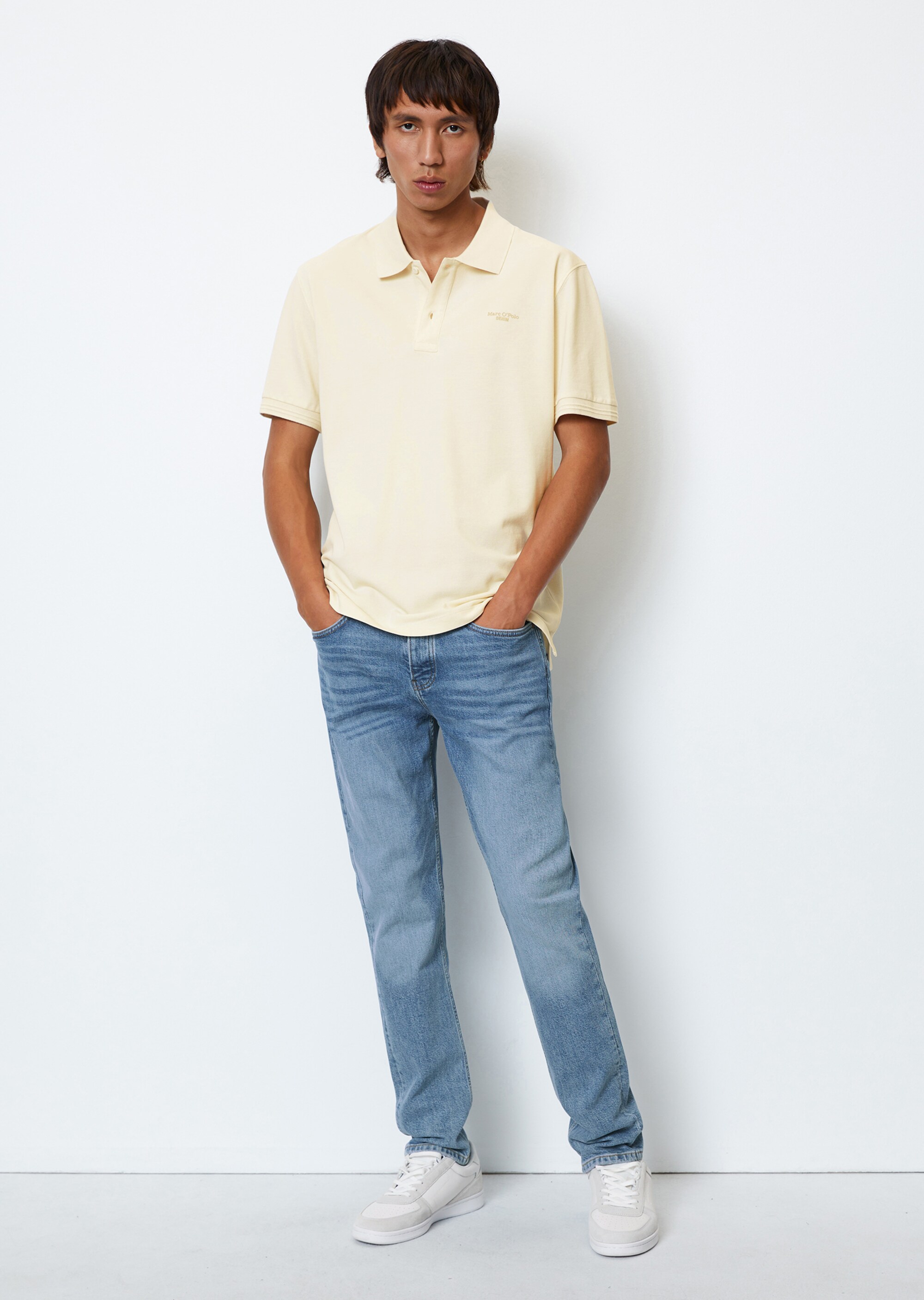 Kurzarm-Poloshirt Piqué regular aus Organic Cotton