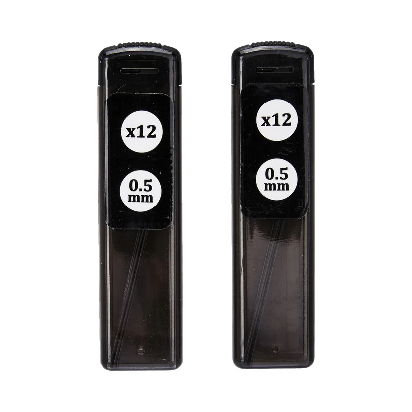 Blyrefill til trykkblyant 2-pk 0,5 mm