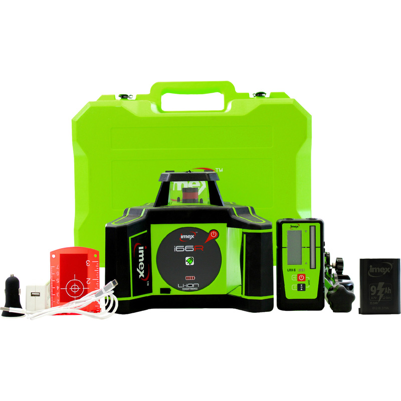 Imex I Series Kit c/w rotatielaser met tripod Rood