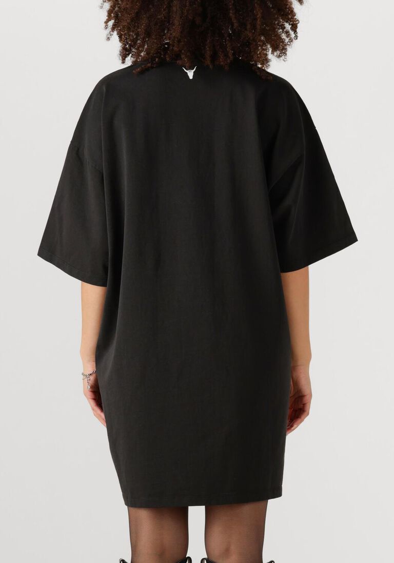 grijze alix the label mini jurk ladies knitted paris t-shirt dress