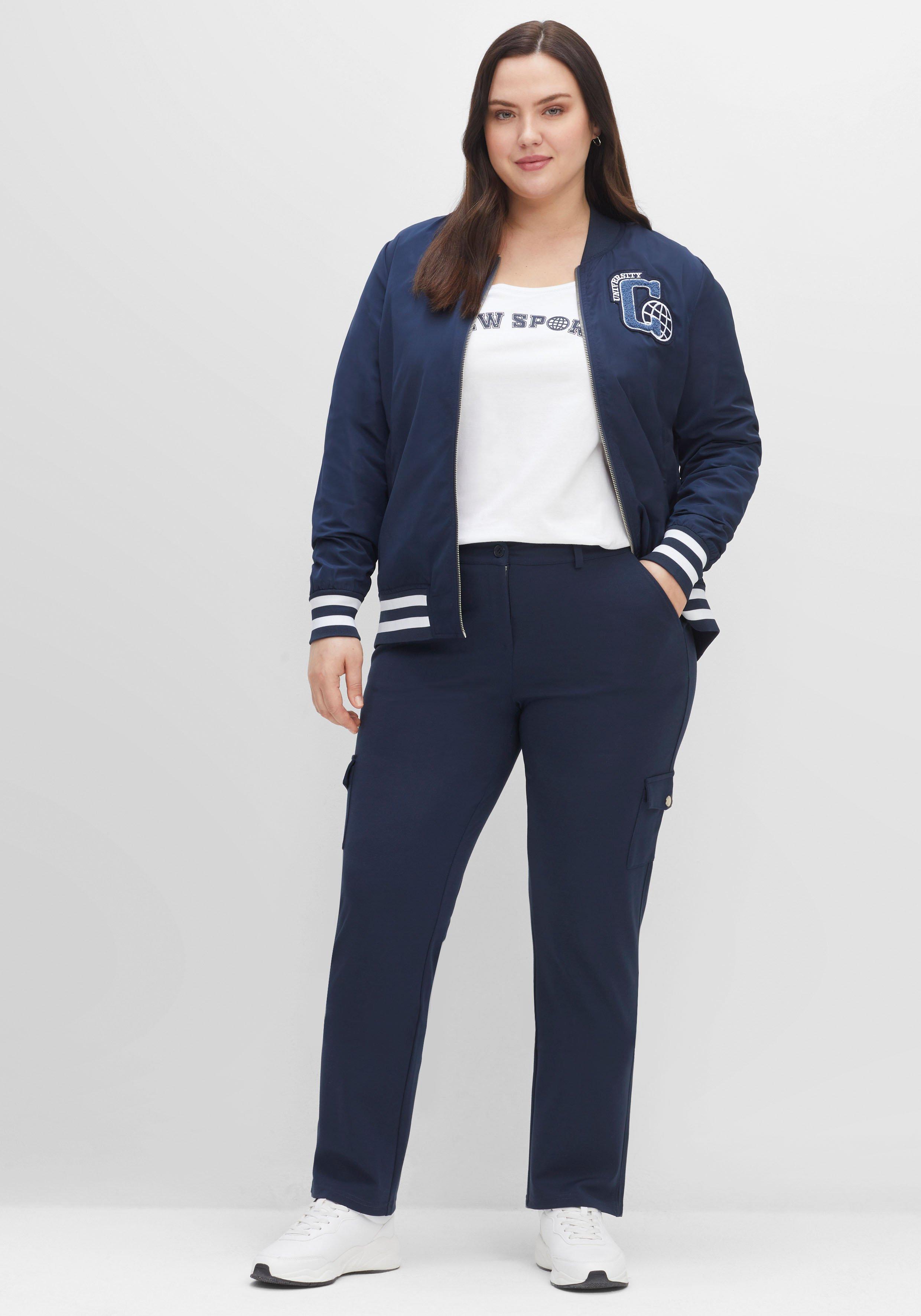 Gerade Hose im Cargo-Stil, mit Pattentaschen