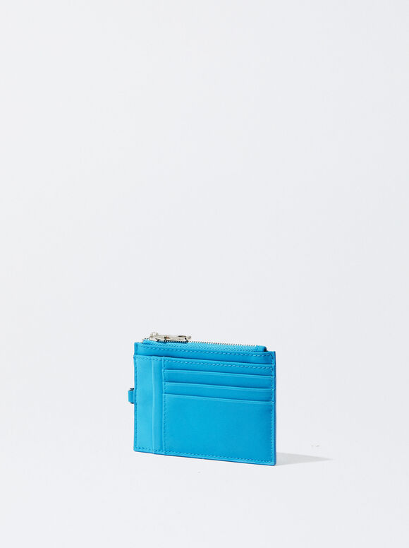Porta-cartões com alça - Azul