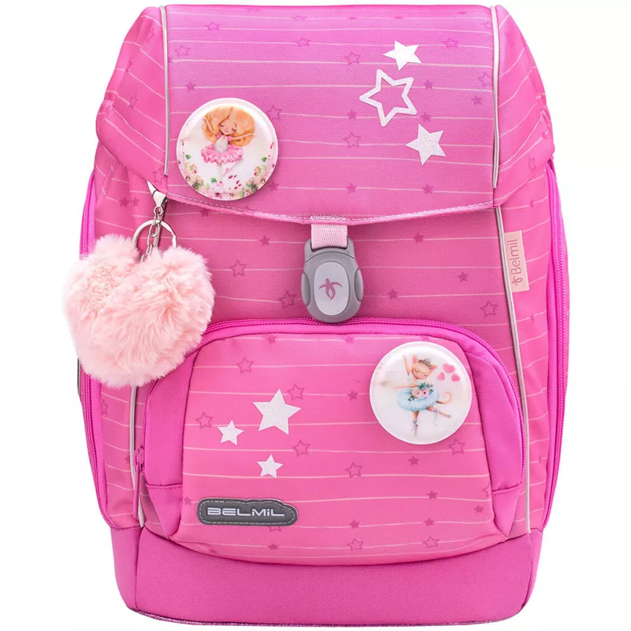 Belmil Schulranzen Premium Comfy Plus Set 6-teilig Candy