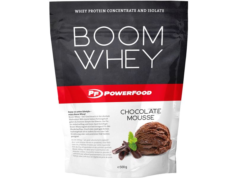 PowerFood One Pulver One Boom Whey Schokolade 500 g Whey Pulver Supplement