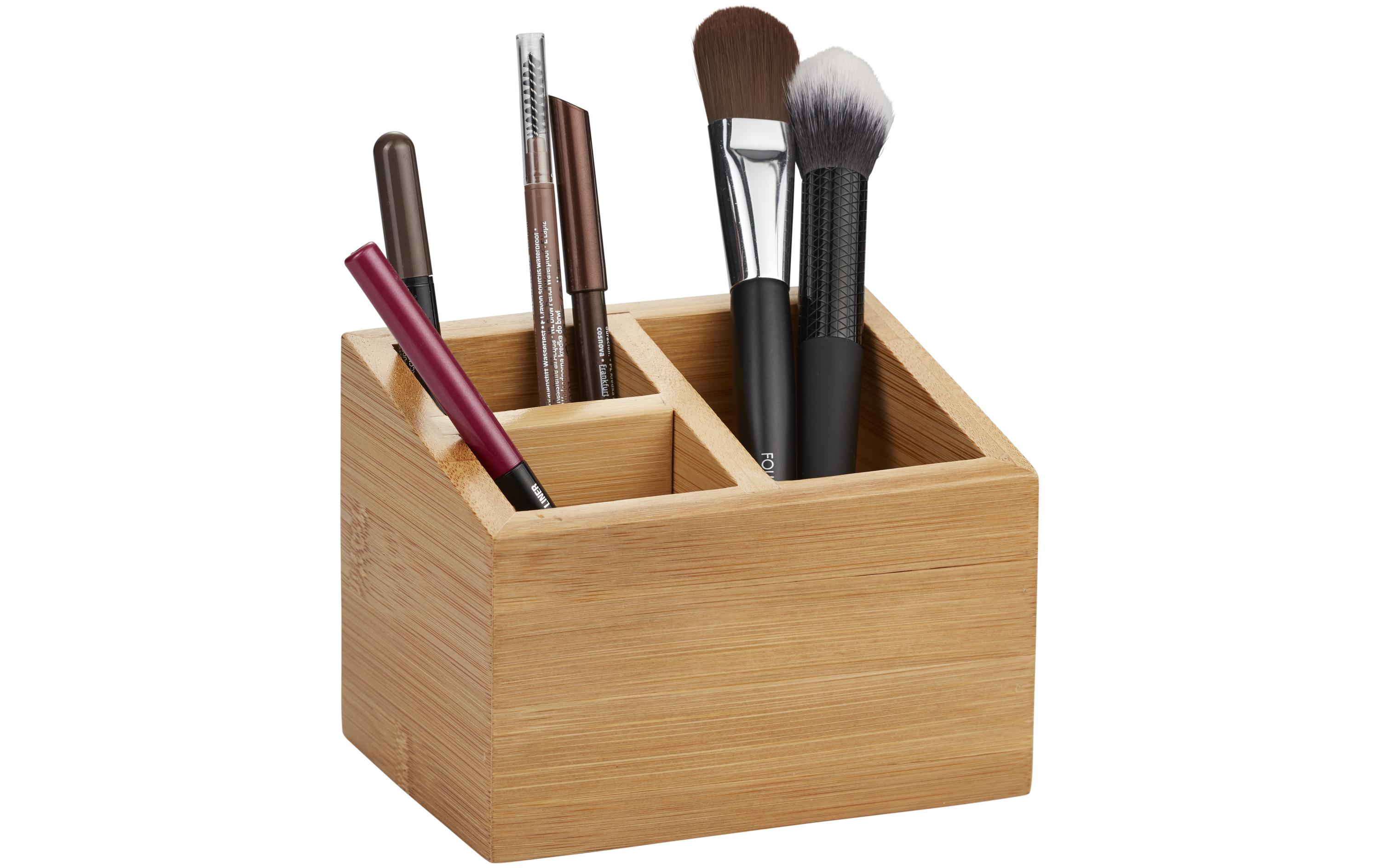Schminkablage aus Bambus 12 x 9 x 9 cm, NatureMake-up Organizer