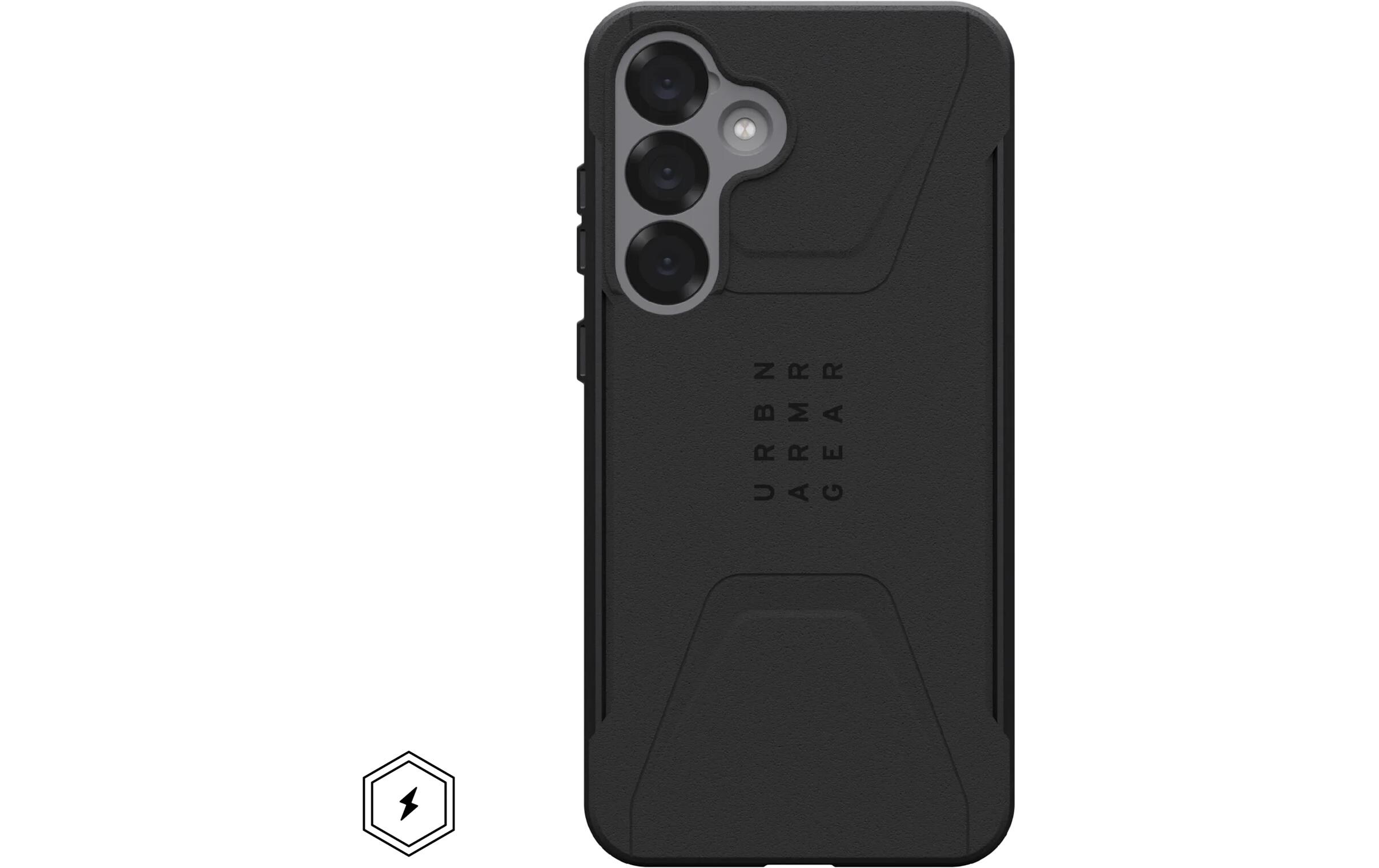 Back Cover Civilian Galaxy S25+ BlackSchutzhülle für das Samsung Galaxy S25+