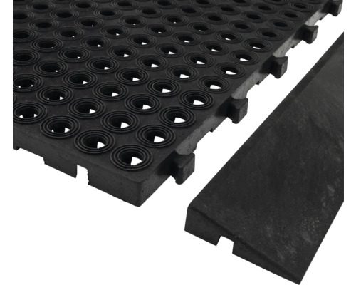 Puzzelmat, werkplekmat, drainage, antraciet, 45x45x2,5 cm, set van 4