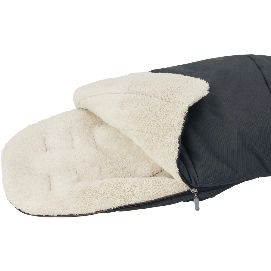 MAXI COSI Kinderwagen Set Leona 2 Essential Graphite & MAXI COSI 2 in 1 Winterfußsack Essential Graphite & MAXI COSI Komfort-Regenverdeck schwarz