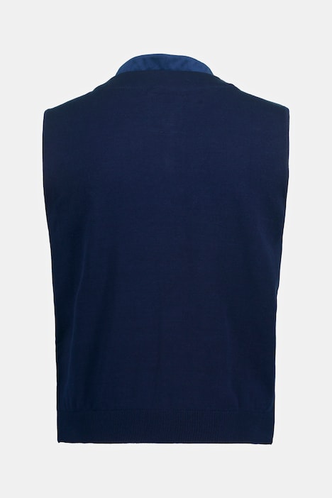 Weste, Tracht, Samt, Stehkragen, Strickrücken, bis Gr. 70