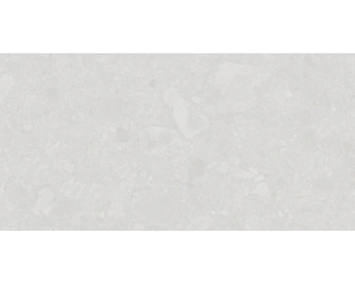 Porseleinen wand- en vloertegel Terrazzo Donau wit 60 x 120 cm gerectificeerd