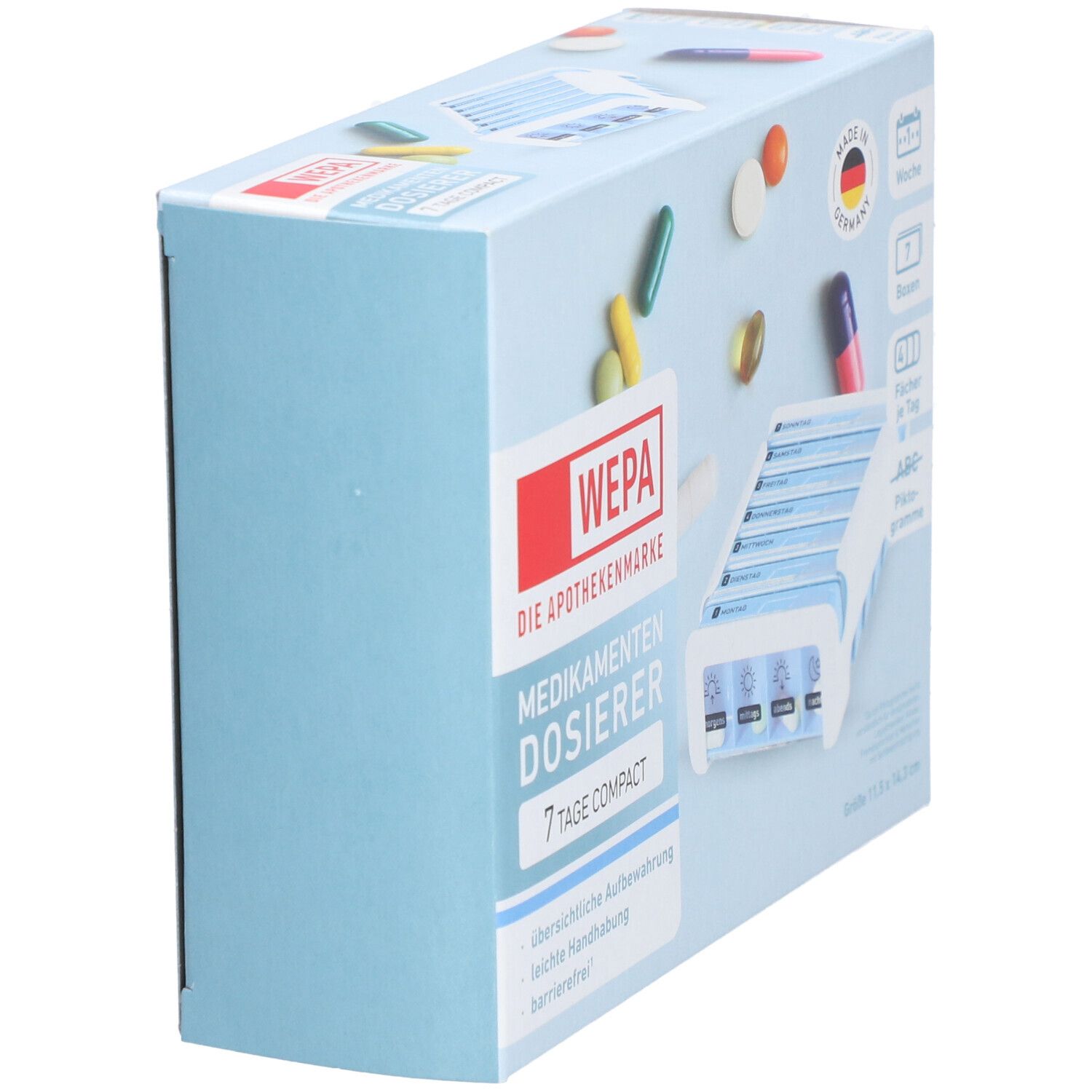 WEPA 7 Tage Compact Wochenmagazin weiß/blau