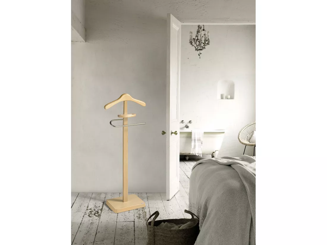 Valet de nuit - H112cm x L46cm x P34cm - hêtre massif naturel - Always