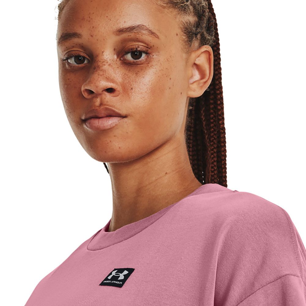 Under Armour LOGO LC OVERSIZED - Tee-shirt Femme rose