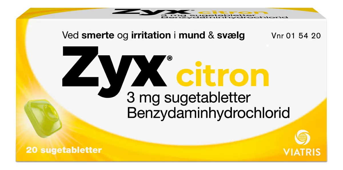 Zyx Citron - 20 sugetabletter
