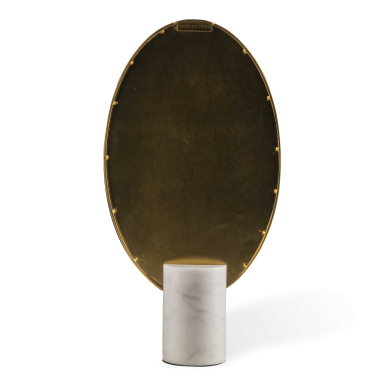 POLSPOTTEN Mirror oval marble green tafelspiegel