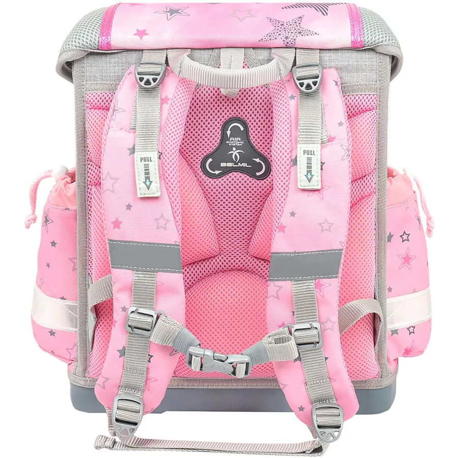 Belmil Schulranzen Classy Schulranzen Set 5-teilig mit Brustgurt Ballet Light Pink