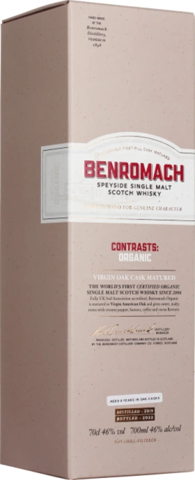 BENROMACH ORGANIC 2013 70CL