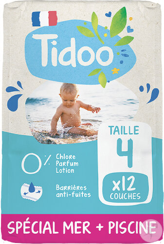 Tidoo Nature Swim&Play Culottes De Bain Hypoallergéniques T4 M Poids 8-15kg Pièces 12