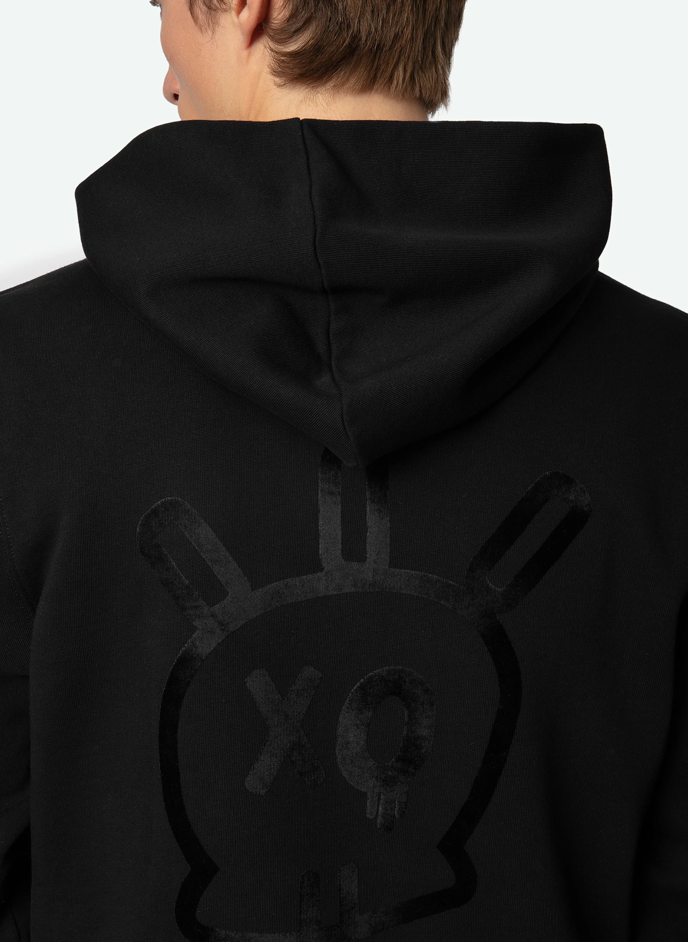 SANCHI - Sweat à capuche en coton | Noir