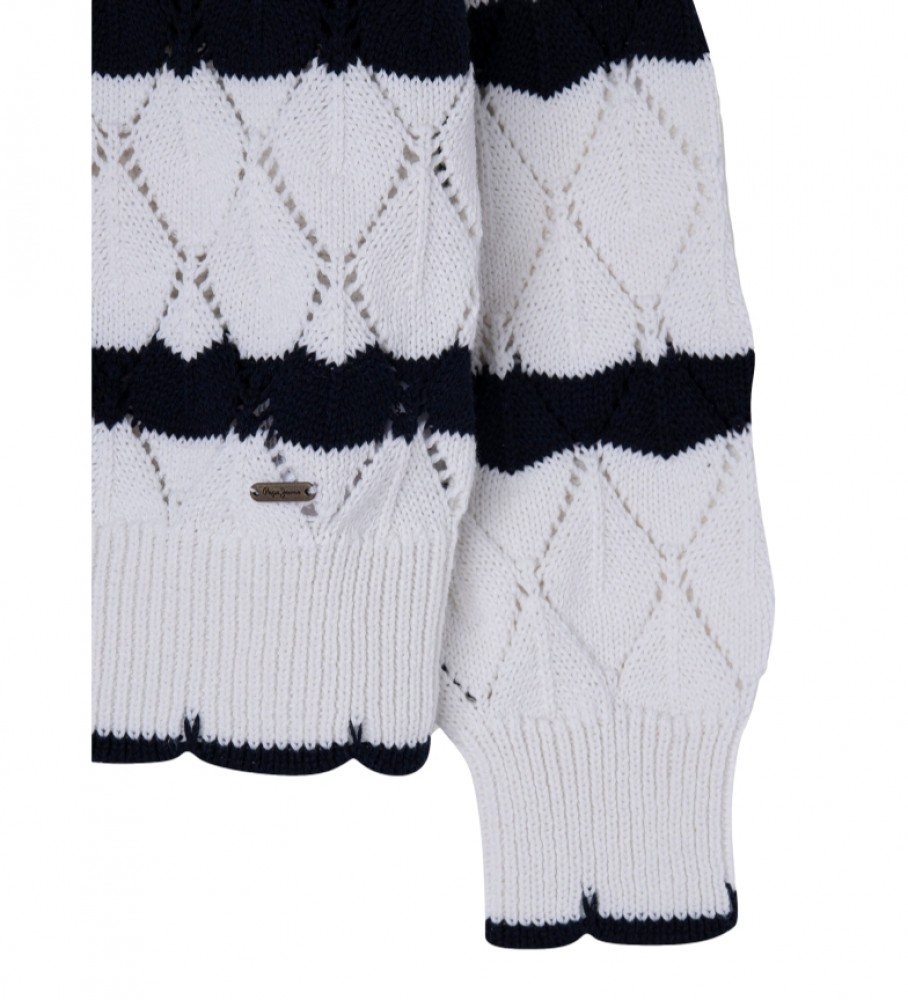 Suéter branco Carlie da Pepe Jeans
