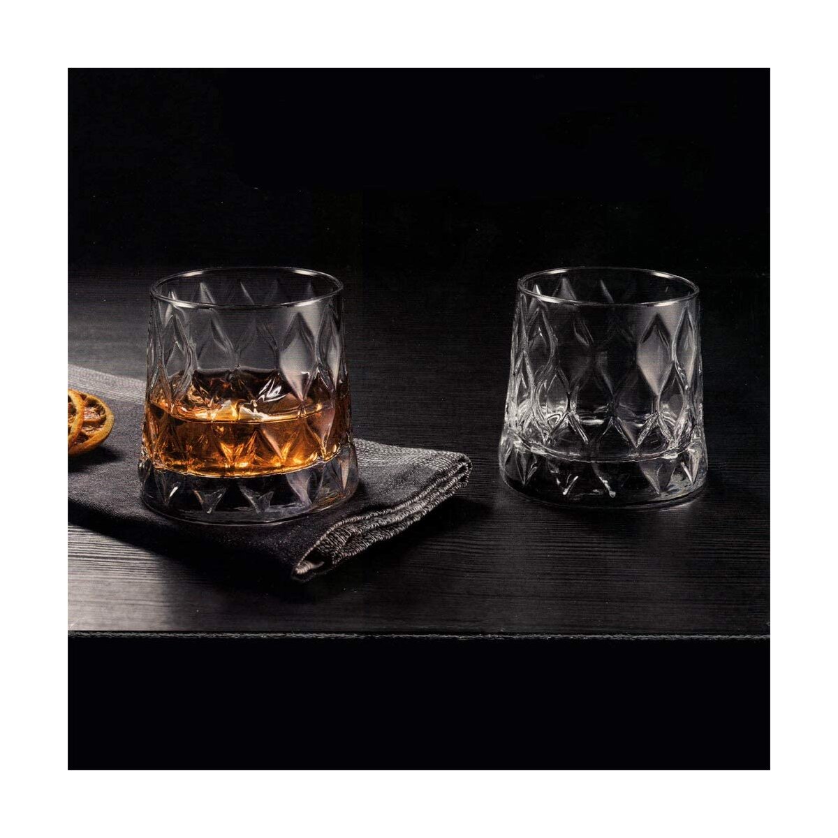 Old Fashioned Whiskyglas mit schwerem Boden
